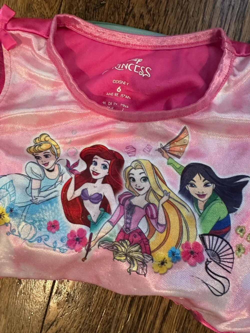 Disney Girls Pajama Nightgowns Set - Pink, Rainbow, White, Purple, Teal - Picture 9 of 9